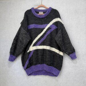 Vintage Wild n Wooly Sweater Womens XL Mohair Angora Knit Pullover 90s